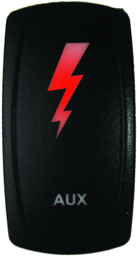 DragonFire Racing Lighted Switch Aux On/Off Red Led