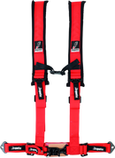 DragonFire Racing Harness- H-Style- 4-Point- 2in Buckle- Red-1