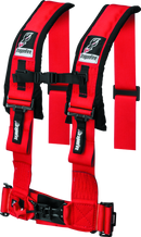 DragonFire Racing Harness- H-Style- 4-Point- 3in Buckle- Red-1