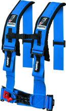 DragonFire Racing Harness- H-Style- 4-Point- 3in Buckle- Blue-1