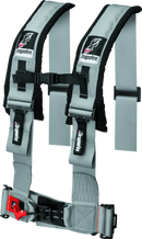 DragonFire Racing Harness H Style- 4-Point- 3in Buckle- Grey-1