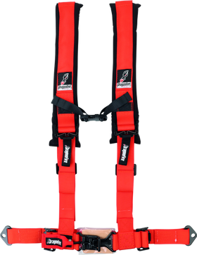 DragonFire Racing Harness- H-Style- 4-Point- 2in Buckle- Orange