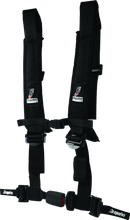 DragonFire Racing Harness H-Style- 4-Point- EZ-Adjust- 2in Buckle- Black-1