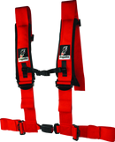 DragonFire Racing Harness- H-Style- 4-point- EZ-Adjust- 3in Buckle- Red-1