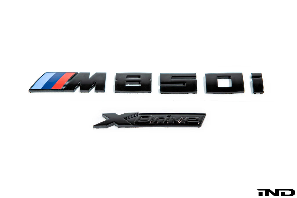 IND G15 M850i Painted xDrive Trunk Emblem