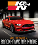 K&N ENGINEERING BLACKHAWK AIR INTAKE: 2018+ FORD MUSTANG GT-6