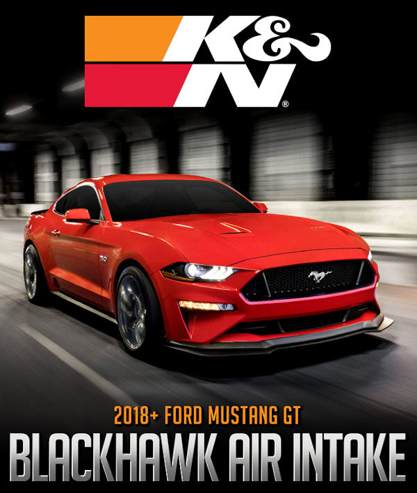 K&N ENGINEERING BLACKHAWK AIR INTAKE: 2018+ FORD MUSTANG GT