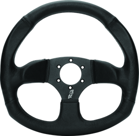 DragonFire Racing Steering Wheels - D-Shaped- Vinyl- Iron Series- 0in offset