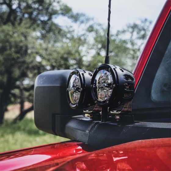 Rigid Industries 2021 Ford Bronco A-Pillar Light Kit (Incl. 360-spot and 360-Drive) - 0