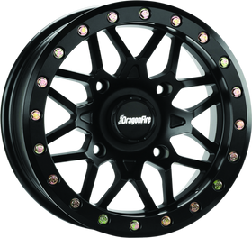 DragonFire Racing Typhon Wheel 14X7 4/156+10 5+2 Machined Black