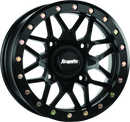 DragonFire Racing Typhon Wheel 14X7 4/137 5+2 +10 Machined Black-1