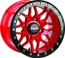 DragonFire Racing Typhon Wheel 15X10 4/137 5+5 +0 Machined Red-1