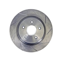 BAER BRAKES Rtr 1pc 12x1.100 S 5x4.5 LH Slot 12.000" X 1.100", 5 x 4.50"BC, 2.799" Register, 1-Piece, Short Hat, Left, Slotted Finish