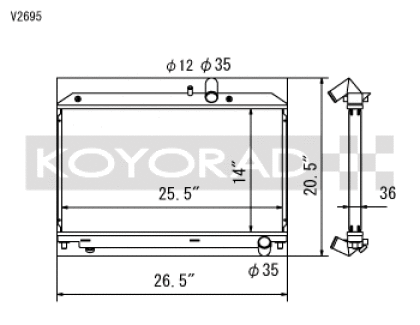 Koyo 04-08 Mazda RX-8 1.3L (MT) Radiator