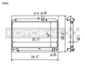Koyo 04-08 Mazda RX-8 1.3L (MT) Radiator - 0