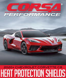 CORSA PERFORMANCE BLACK OUT HEAT PROTECTION SHIELDS: 2020+ CHEVROLET CORVETTE C8-3