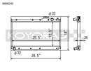 Koyo 89-97 Mazda MX-5 Miata 1.6/1.8L (MT) Radiator-2