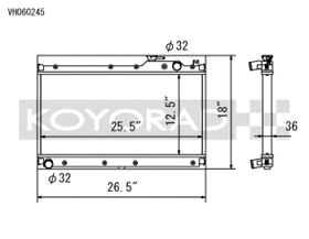 Koyo 89-97 Mazda MX-5 Miata 1.6/1.8L (MT) Radiator - 0