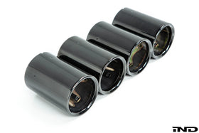 BMW M Performance F87 M2 Black Chrome Exhaust Tip Set - Straight Cut