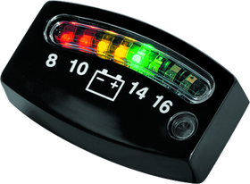 Kuryakyn LED Battery Gauge Universal Black