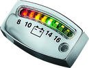 Kuryakyn LED Battery Gauge Universal Chrome-1
