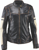 Kuryakyn Leather By River Road Dame Vintage Leather Jacket Black Womens - Small-1