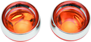 Kuryakyn Deep Dish Bezels With Amber Lenses-1