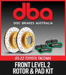 DBA 05-22 Toyota Tacoma Front Level 2 Rotor & Pad Kit-1