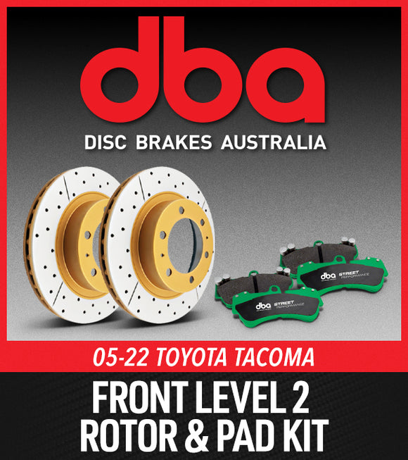 DBA 05-22 Toyota Tacoma Front Level 2 Rotor & Pad Kit