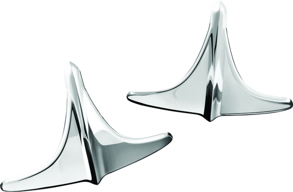 Kuryakyn Rear Fender Accents, Leading Edge, Chrome