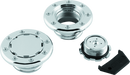 Kuryakyn Flush Mount Gas Caps Non-Vented Chrome-1