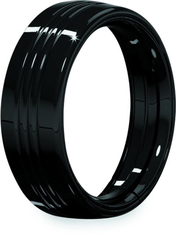Kuryakyn 7inch Headlamp Trim Ring Gloss Black
