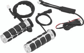 Kuryakyn Heated ISO Grips Throttle-By-Wire Gloss Black