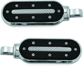 Kuryakyn Heavy Industry Pegs With Adapters Satin Black