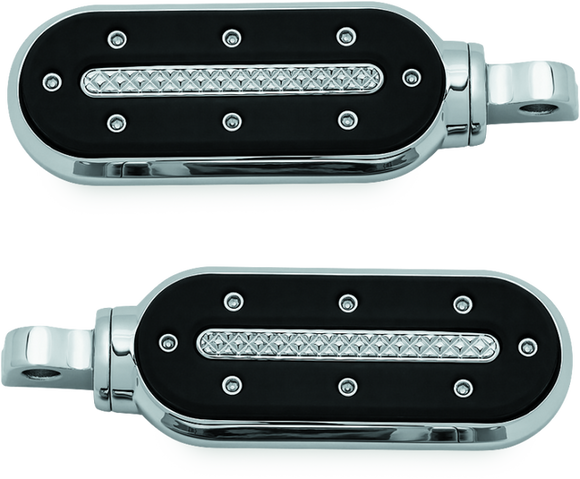 Kuryakyn Heavy Industry Pegs With Adapters Satin Black