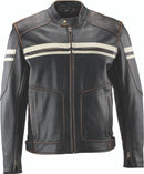 Kuryakyn Leather By River Road Hoodlum Vintage Leather Jacket Black - Large-1