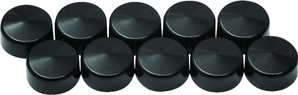 Kuryakyn Kool Kaps Gloss Black 9/16inch Hex Head
