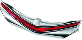 Kuryakyn L.E.D. Rear Fender Tip 12-17 GL1800 Chrome Red Lens