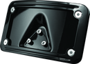 Kuryakyn Curved Laydown License Plate Frame Gloss Black-1
