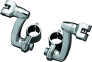 Kuryakyn Longhorn Offset Peg Mounts With 1-1/4inch Clamp Chrome-1