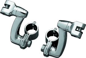 Kuryakyn Longhorn Offset Peg Mounts With 1-1/4inch Clamp Chrome