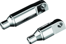 Kuryakyn Male Mount 2-1/2inch Footpeg Extension Chrome (Pair)-1