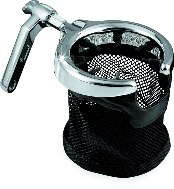 Kuryakyn Drink Holder Mesh Basket with Perch Mount Universal Chrome