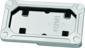 Kuryakyn Nova Side Mount License Plate Frame Gloss Black