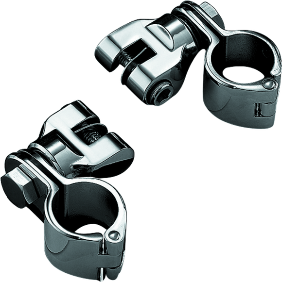 Kuryakyn 1-1/4inch Magnum Quick Clamp With Clevis Chrome (Pair)