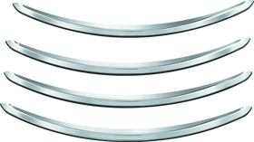 Kuryakyn Rear Fender Accents FLHRXS / FLHX/FLHXS / FLTRX/XS Models Chrome