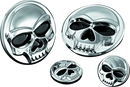 Kuryakyn Replacement Components Zombie Medallions 1in Diameter Chrome-1