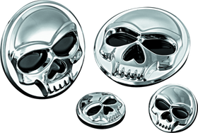 Kuryakyn Replacement Components Zombie Medallions 1in Diameter Chrome