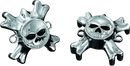 Kuryakyn Replacement Zombie Grip Emblems With Throttle Boss Chrome-1