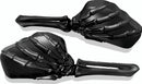 Kuryakyn Skeleton Hand Mirrors Black/Black-1